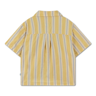 boxy shirt - sand gold stripe