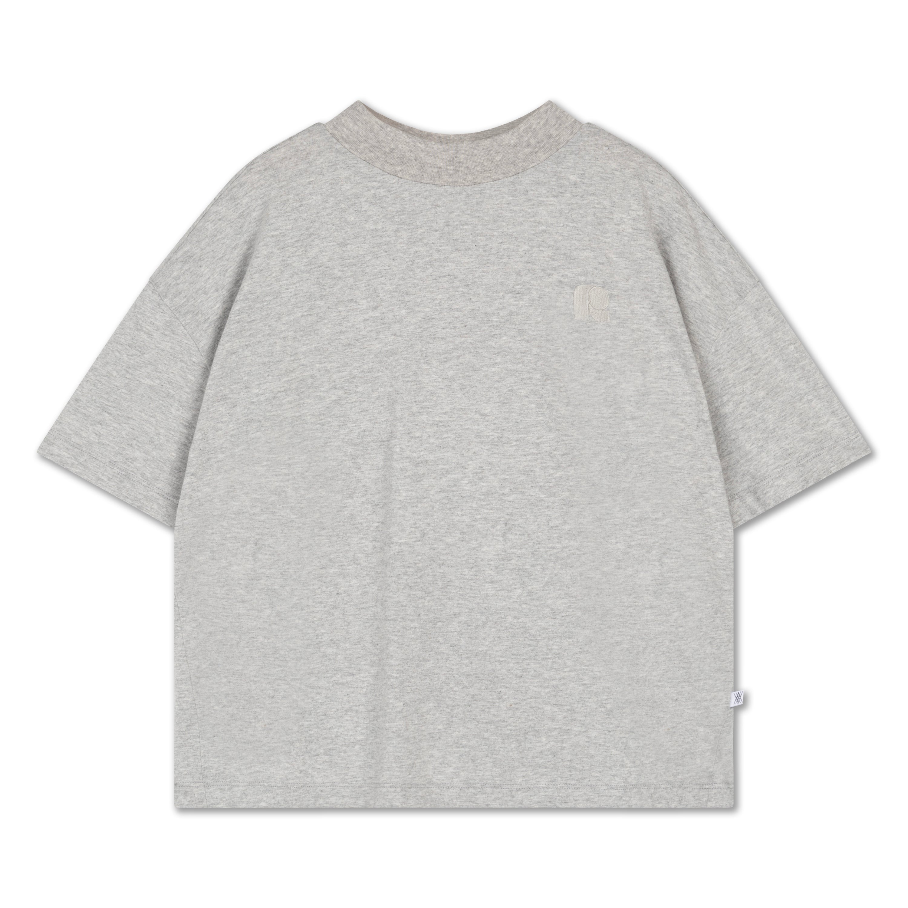 boxy tee - grey melange – Repose AMS