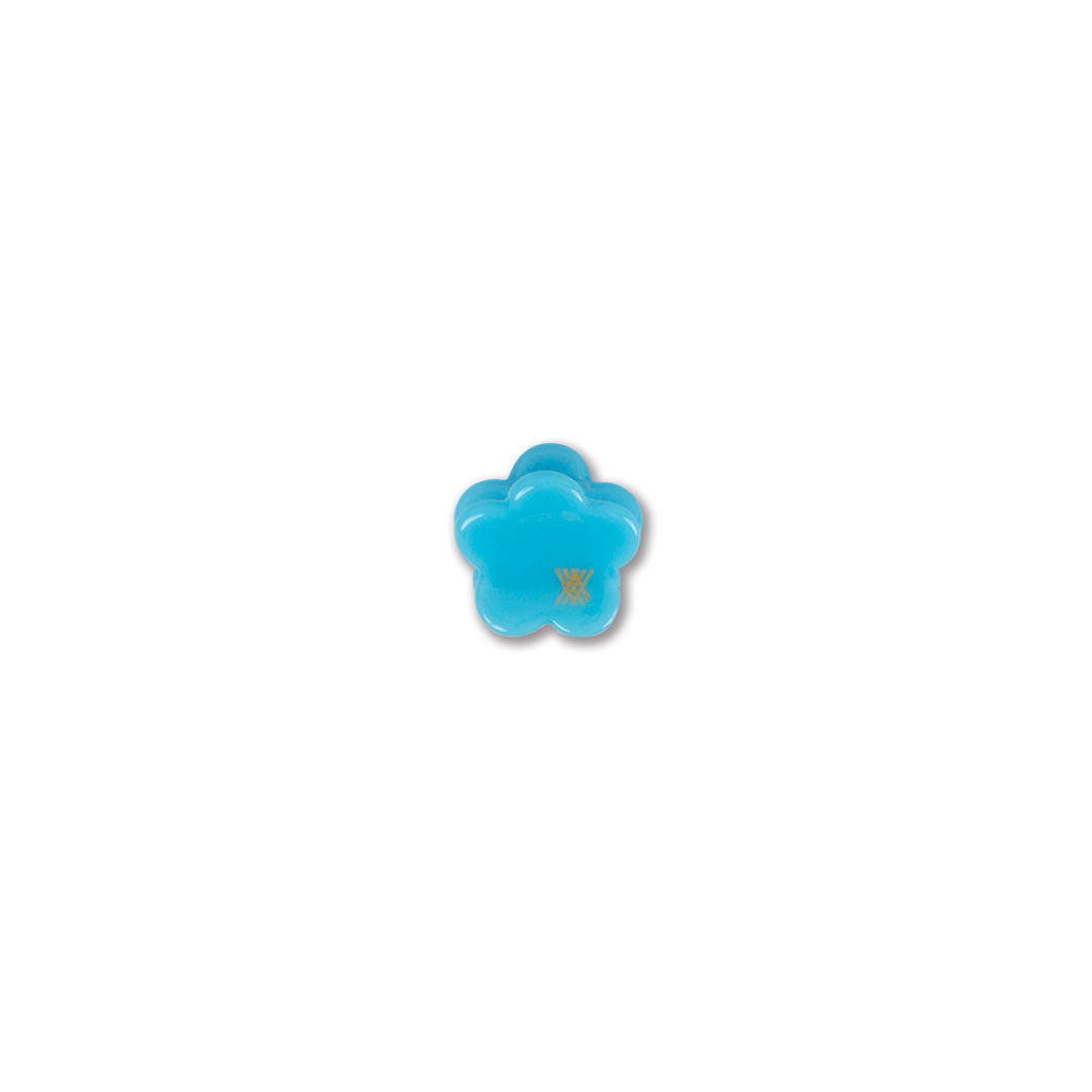 flower hair clamp small - washed blue