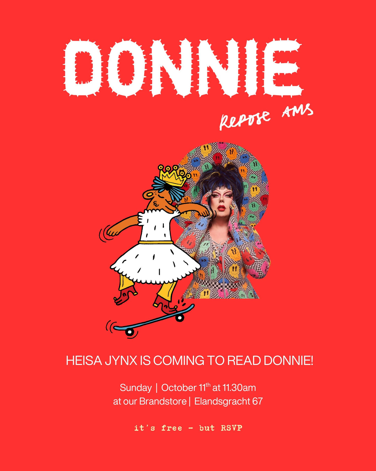 Heisa Jynx is coming to read Donnie!
