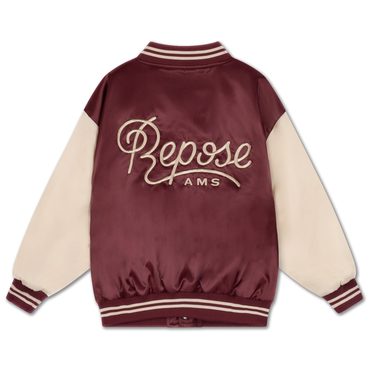 baseball jacket - cherrywood color block