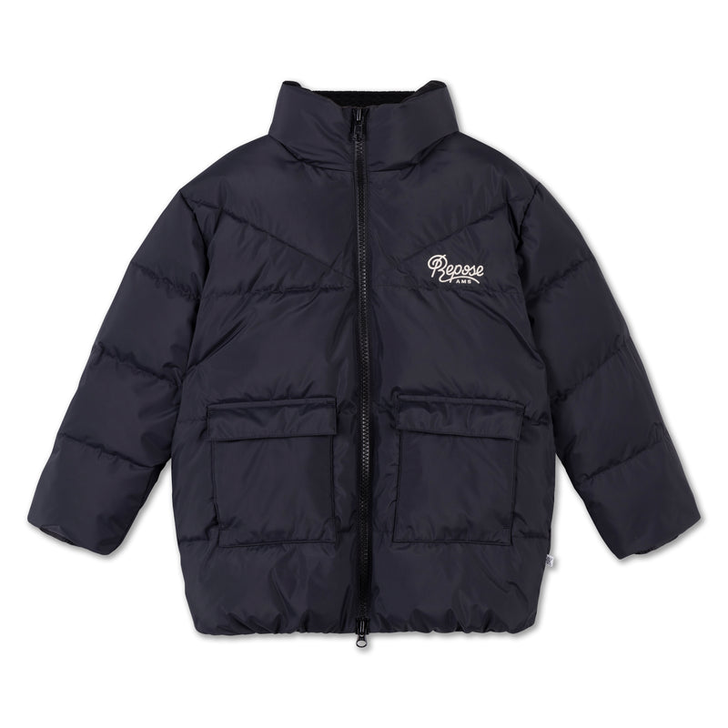 puffer coat - graphite night