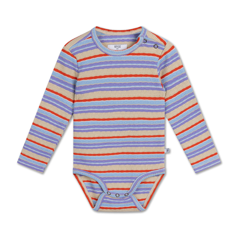 bodysuit LS - multi stripe