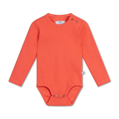 bodysuit LS - coral dusk