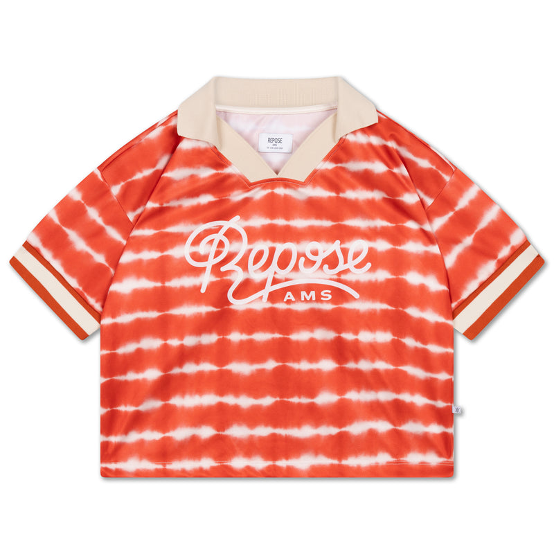 Sport jersey - flame red tie dye