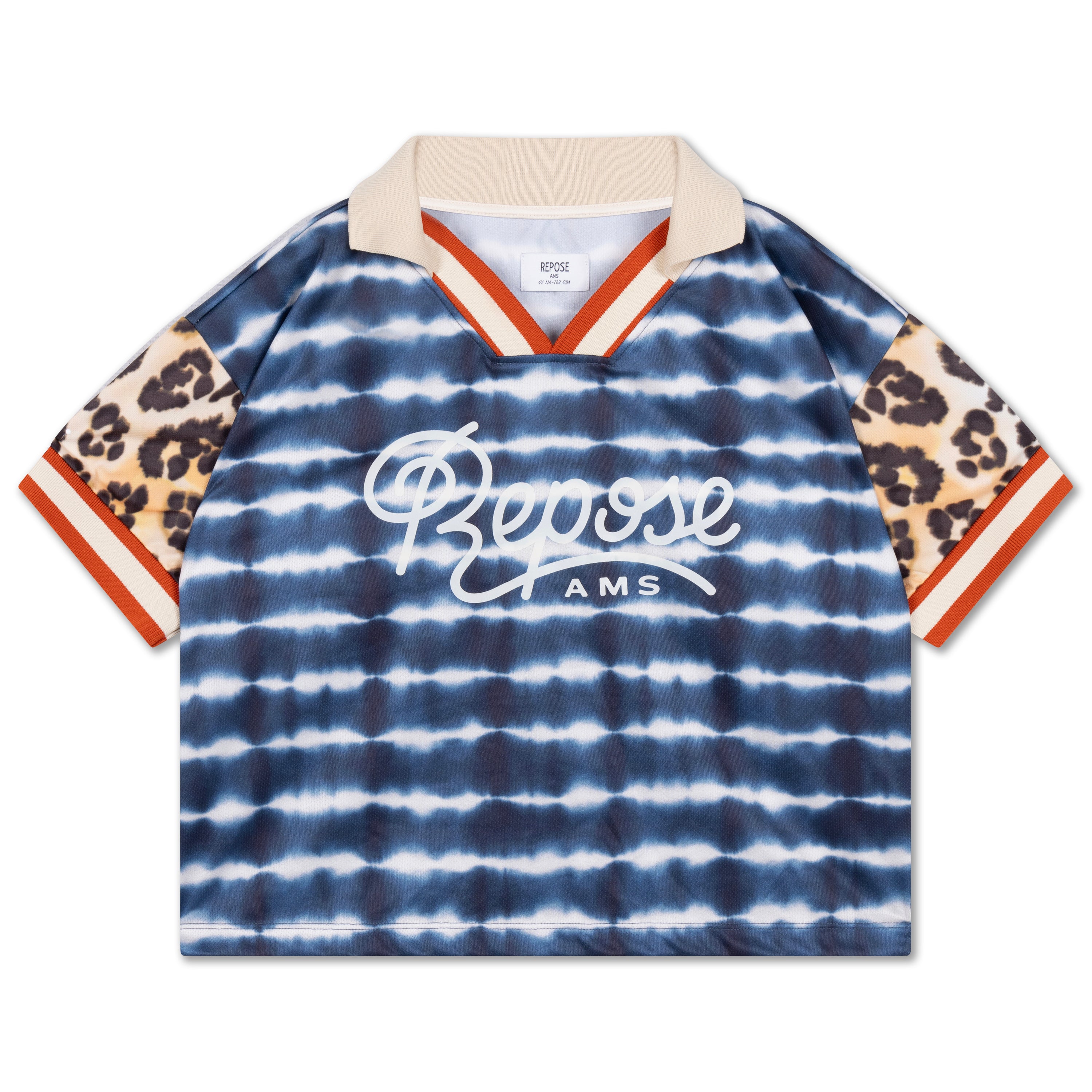 Sport jersey - sea blue tie dye color block