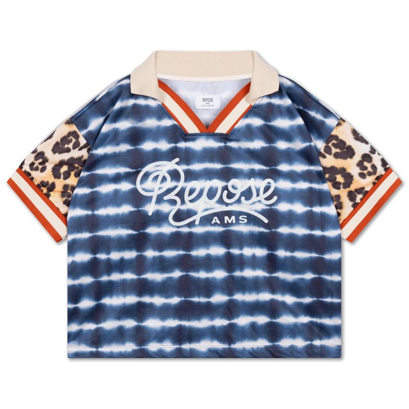 Sport jersey - sea blue tie dye color block