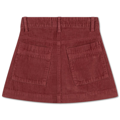 button down skirt - berry jam