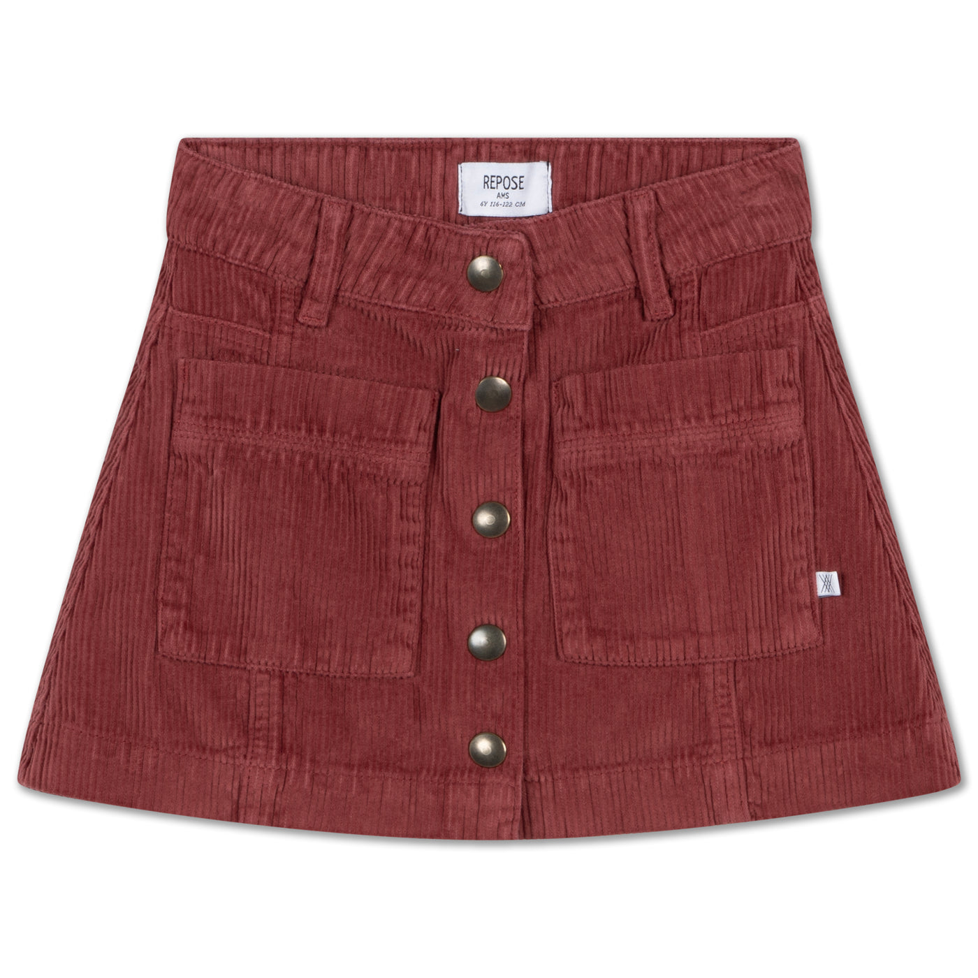 button down skirt - berry jam