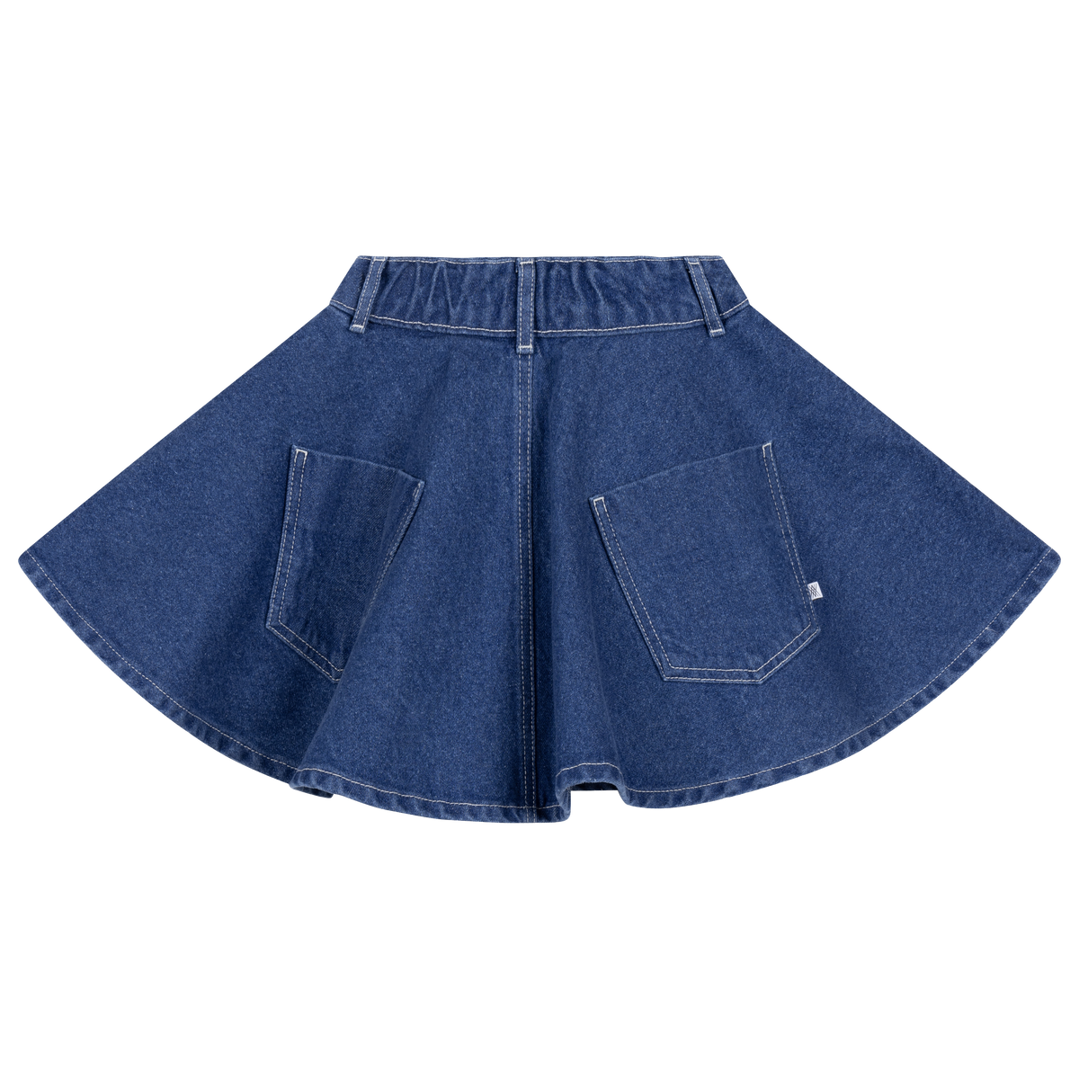 arc denim skirt - faded mid blue