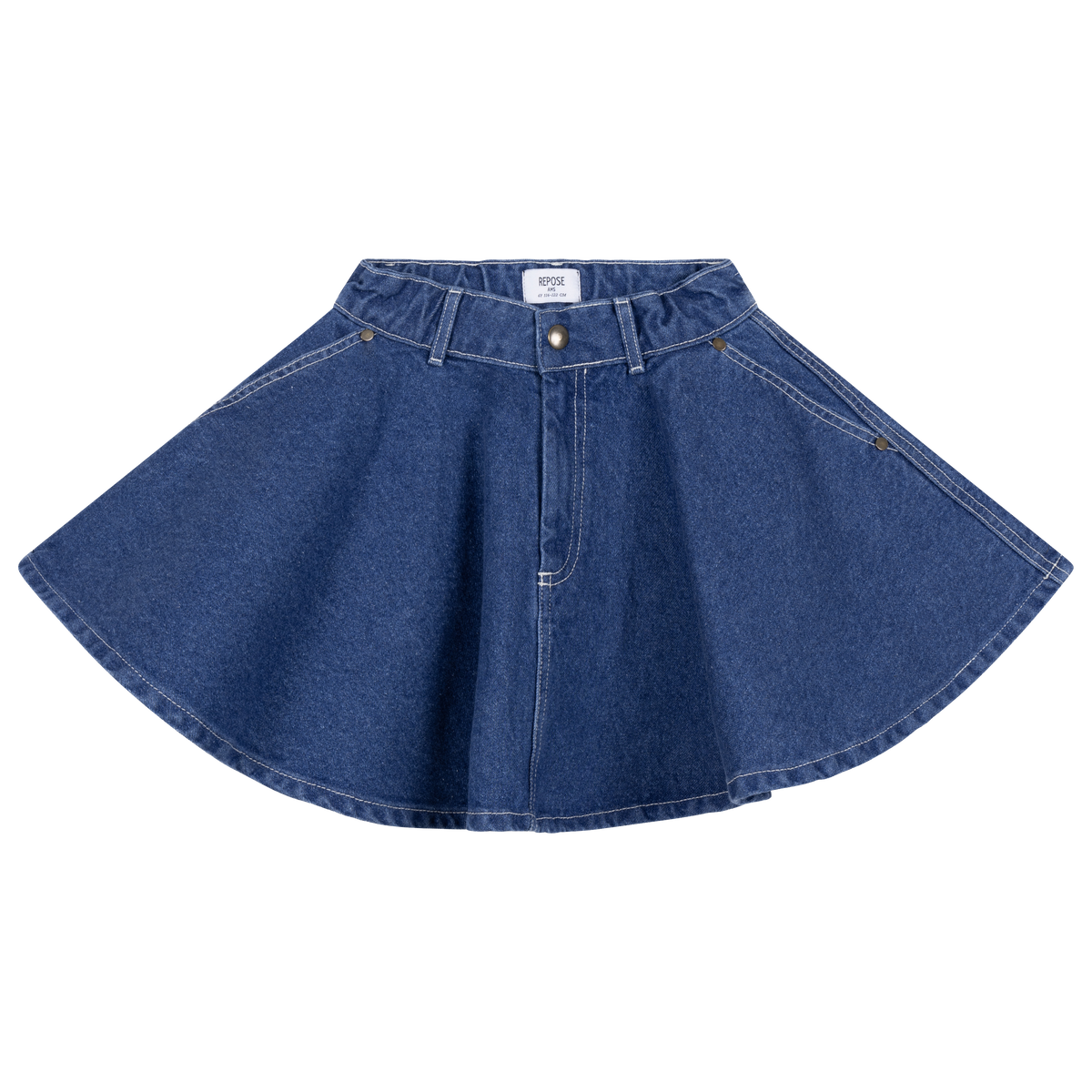 arc denim skirt - faded mid blue