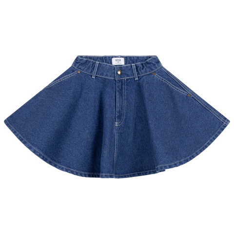 arc denim skirt - faded mid blue