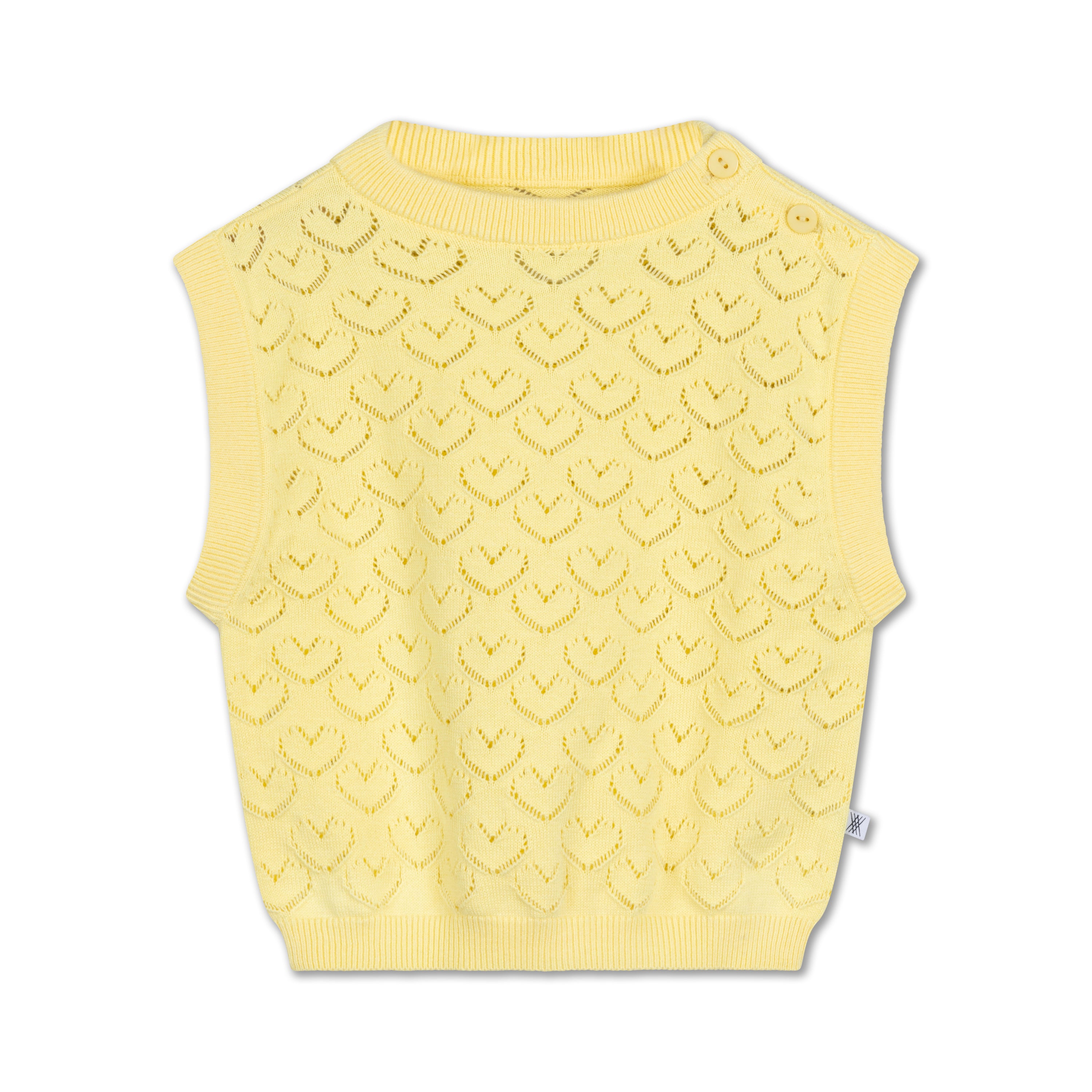 knit spencer - soft yellow