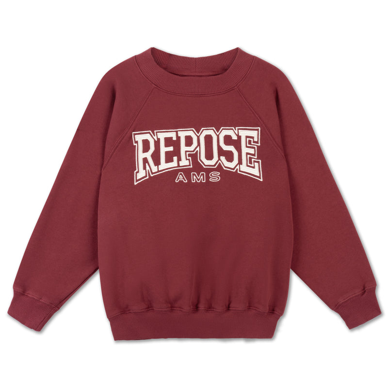 raglan sweater - royal burgundy
