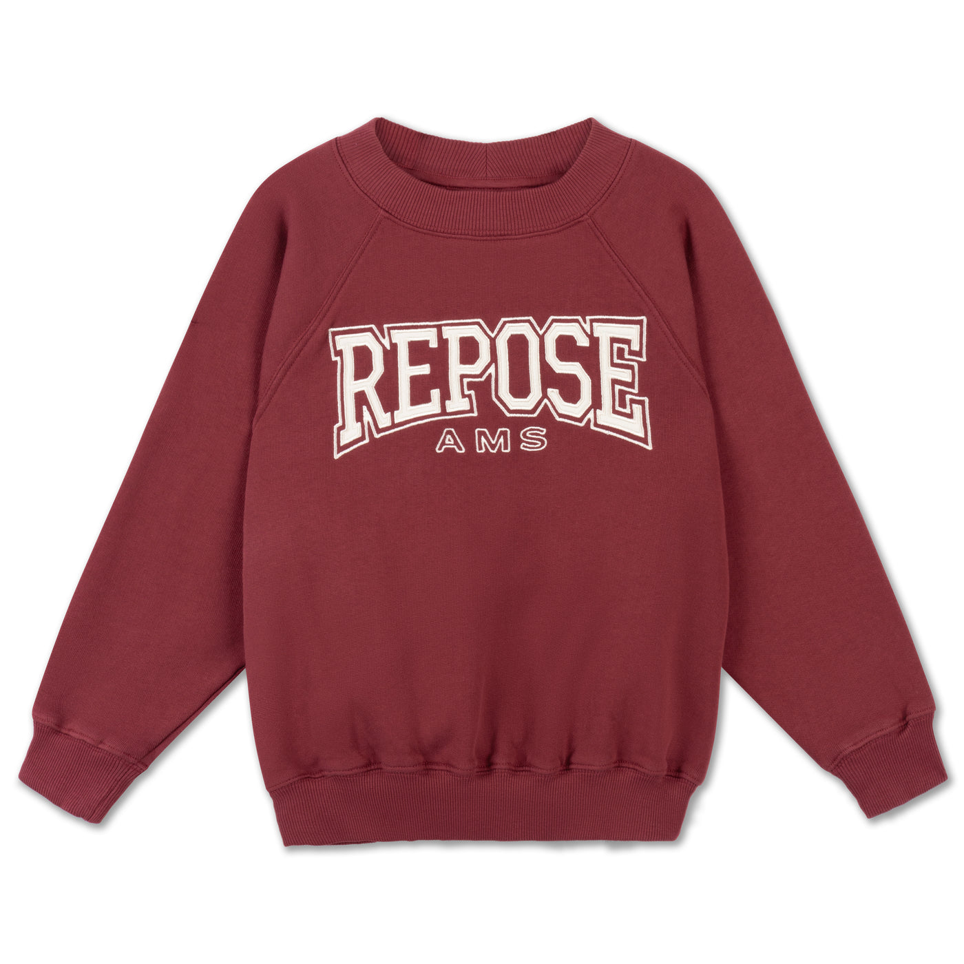 raglan sweater - royal burgundy