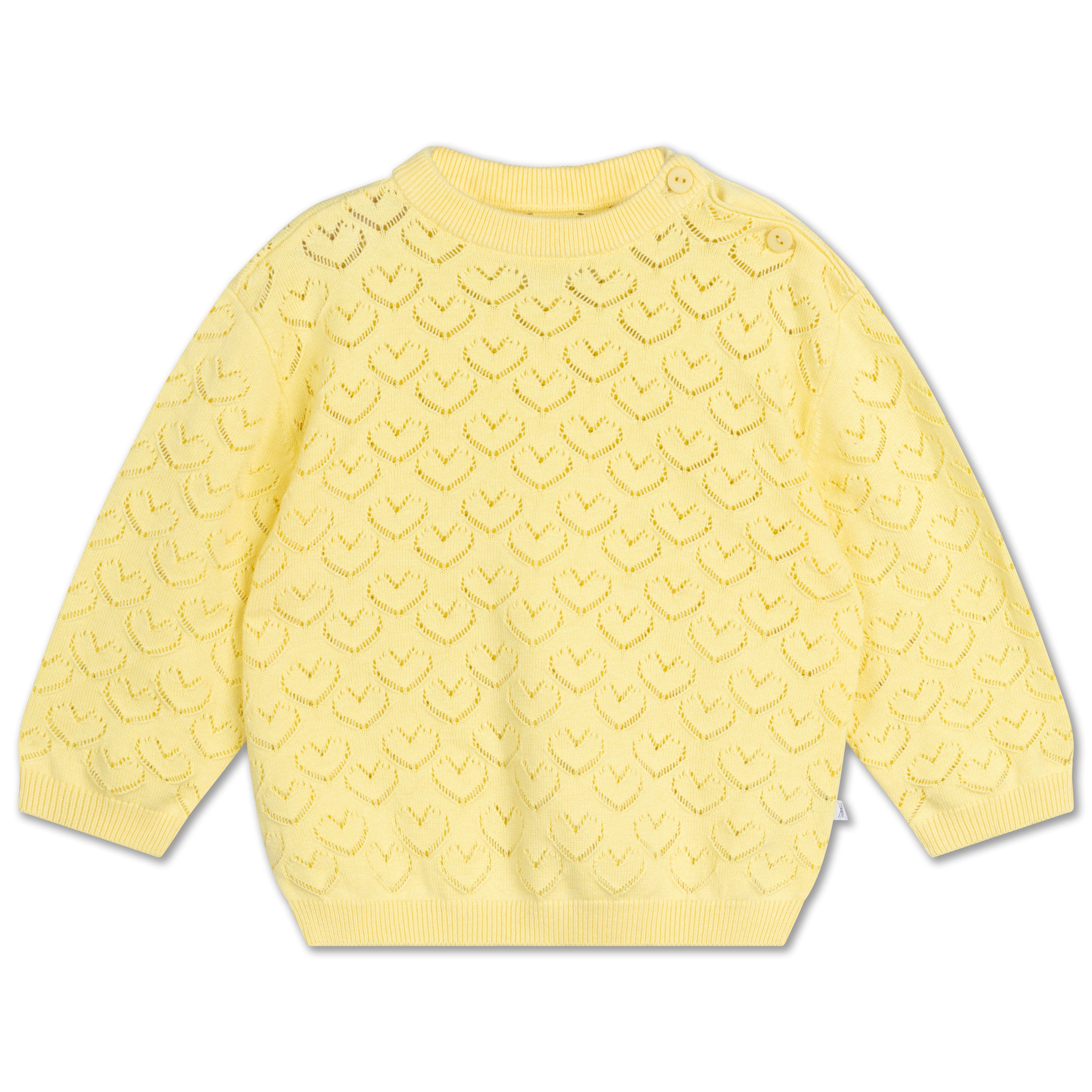 knit sweater - soft yellow