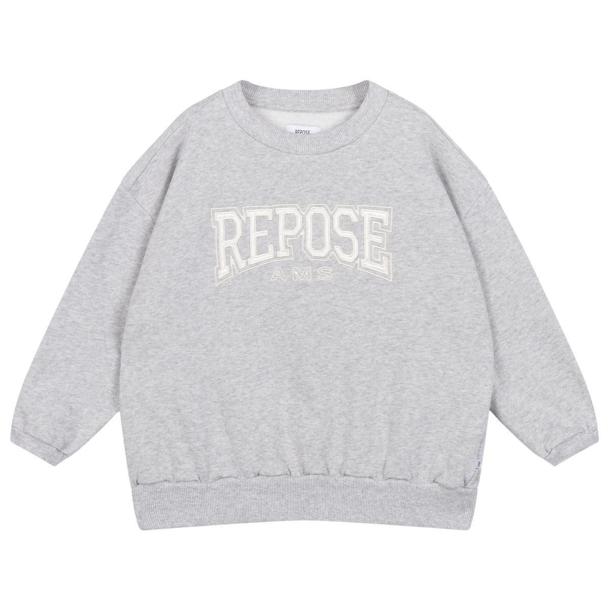 cozy drop sweater - light mixed grey