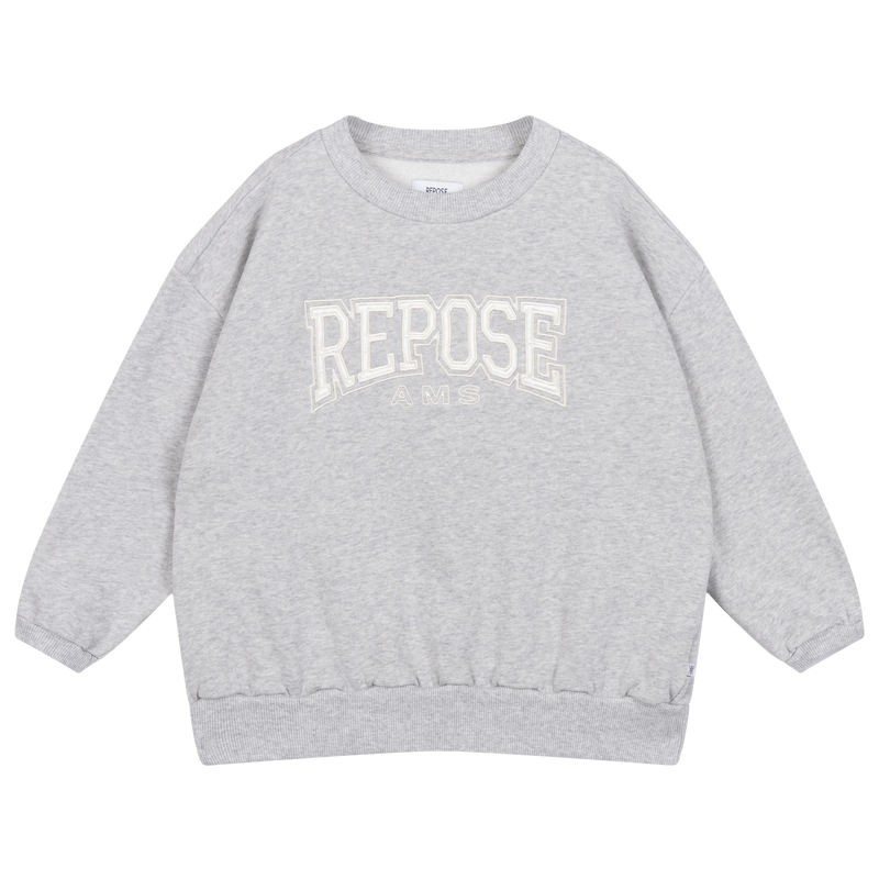 cozy drop sweater - light mixed grey