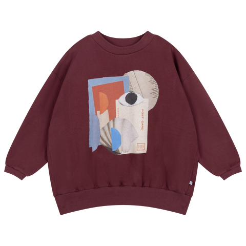 cozy drop sweater - mulberry rocket