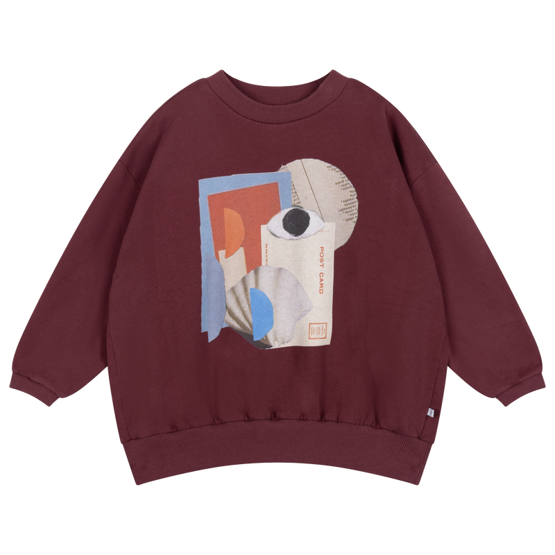 cozy drop sweater - mulberry rocket