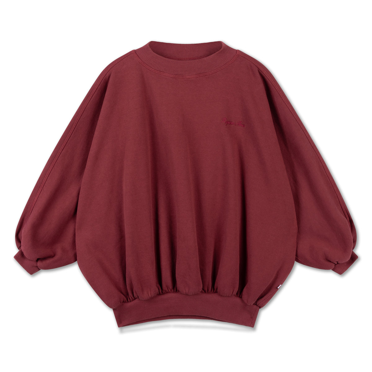 iris crop sweater - royal burgundy