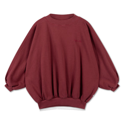 iris crop sweater - royal burgundy