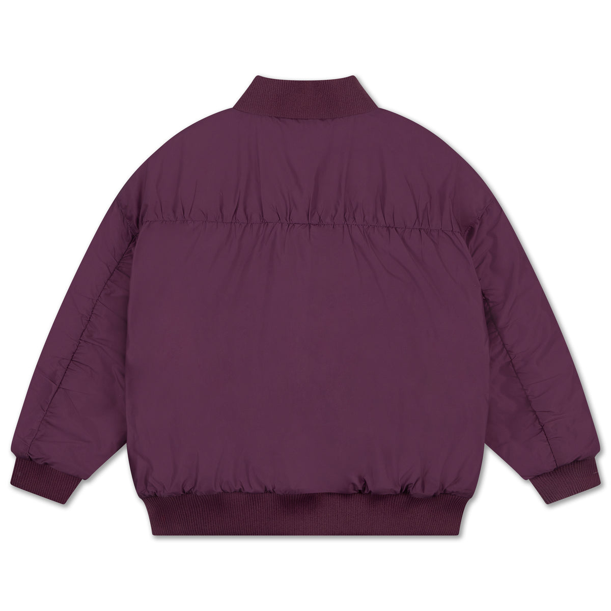 bomber coat - crimson plum