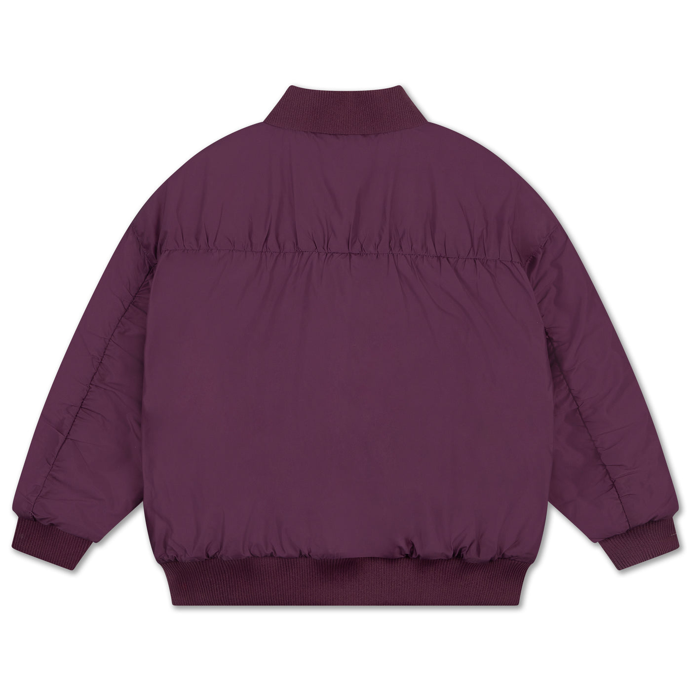 bomber coat - crimson plum