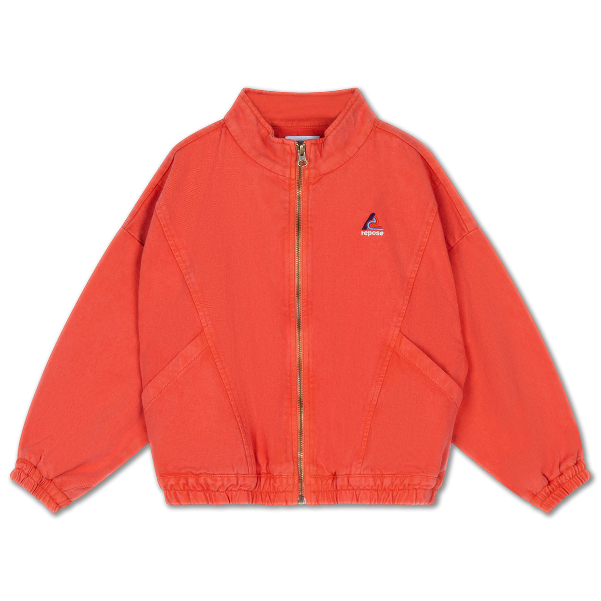 windbreaker - washed flame red