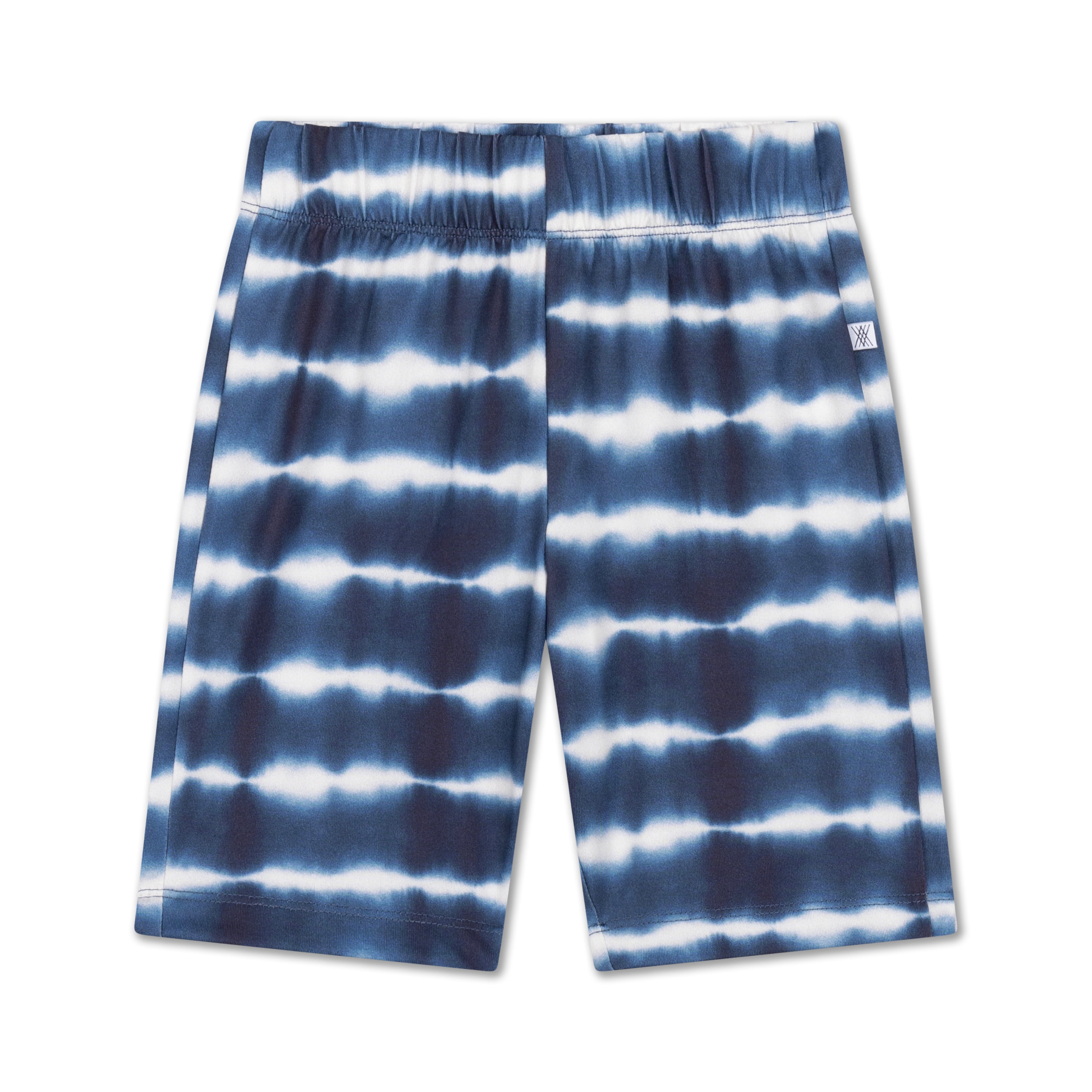 Biker short - sea blue tie dye