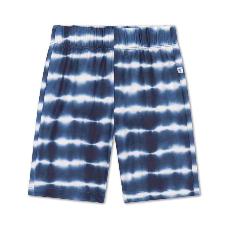 Biker short - sea blue tie dye