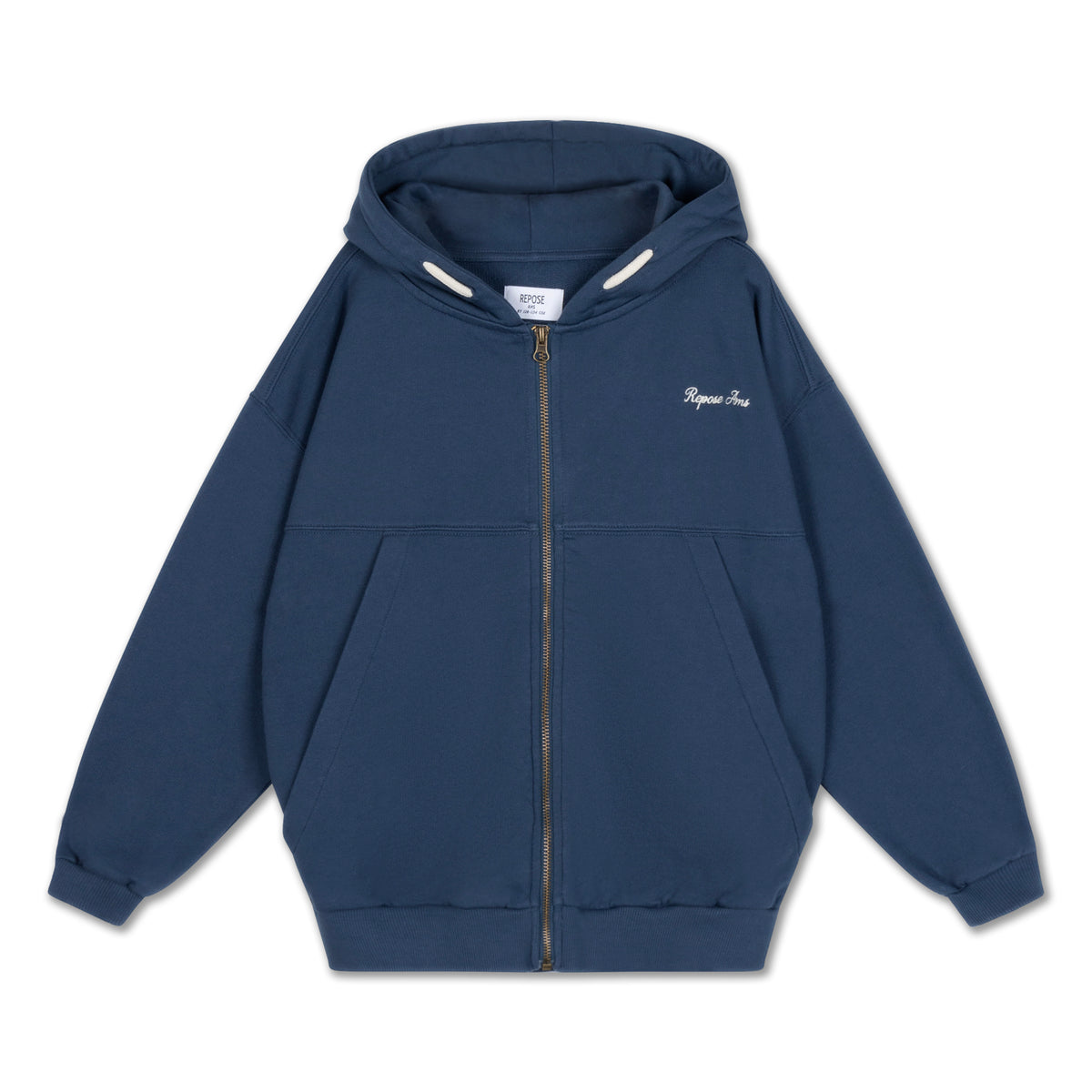 zip hoodie - deep sea blue