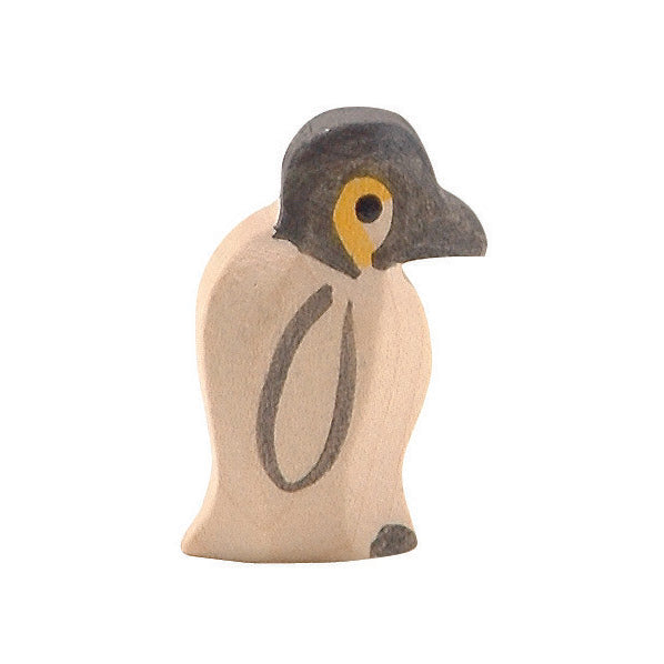 Handmade wooden small penguin figure – Ostheimer animal toy from the penguin family