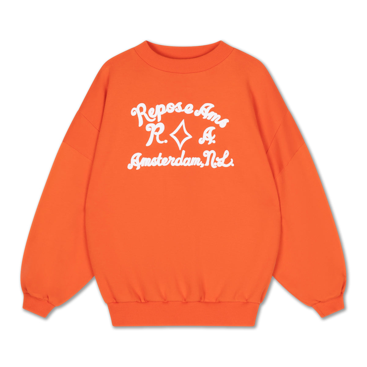 crewneck sweater - flame red