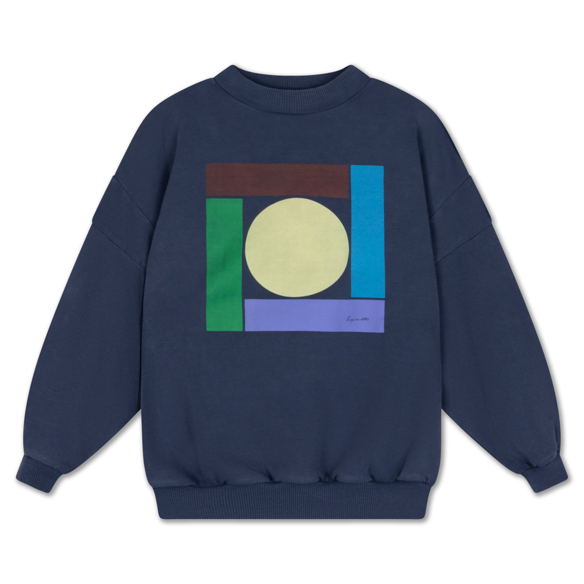 crewneck sweater - midnight teal