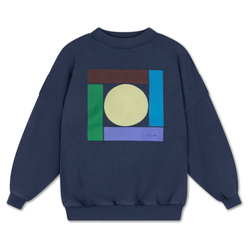 crewneck sweater - midnight teal