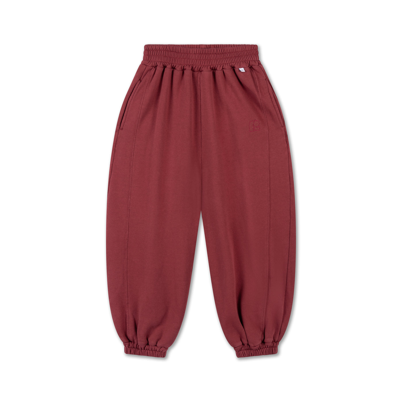 loose comfy sweatpants - royal burgundy