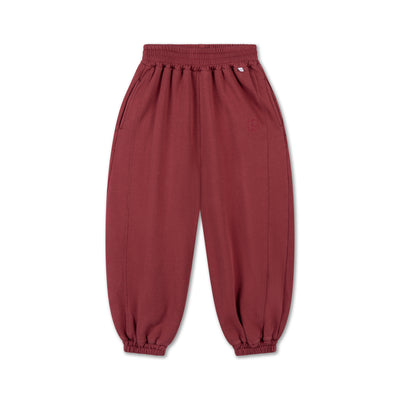 loose comfy sweatpants - royal burgundy