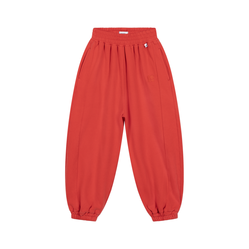 loose fit sweatpants - firecracker red
