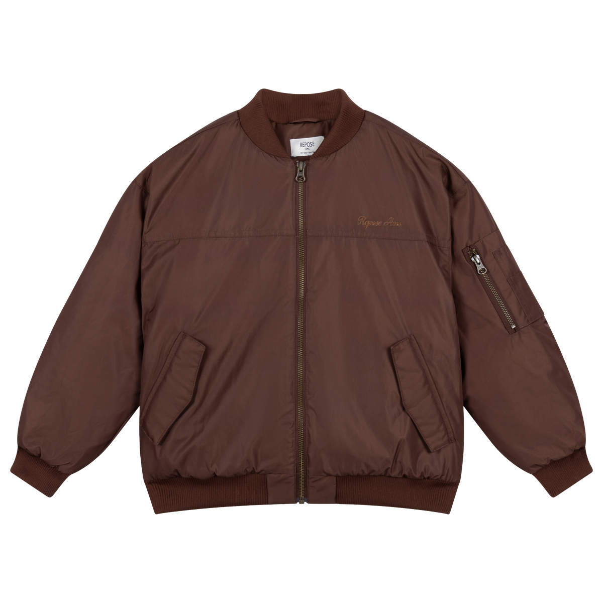 bomber coat - pure chocolate