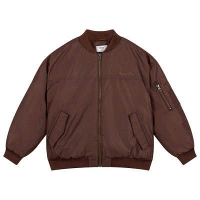bomber coat - pure chocolate