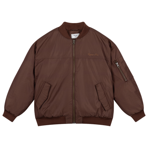 bomber coat - pure chocolate