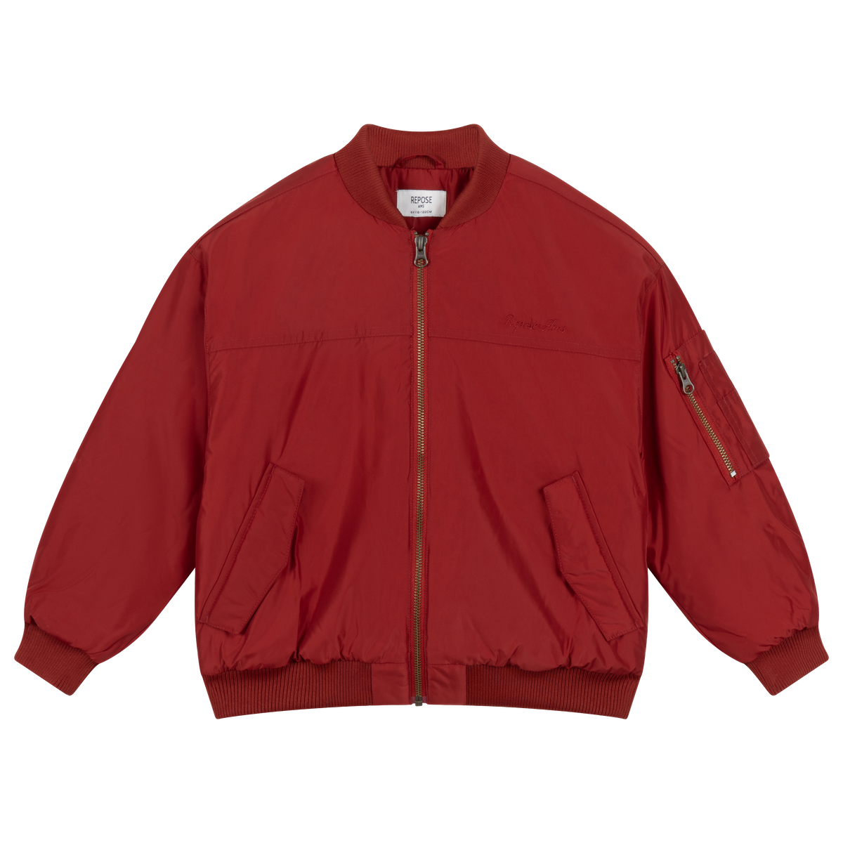 bomber coat - rusty red