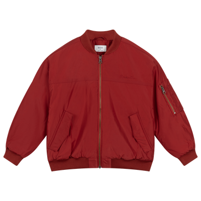 bomber coat - rusty red