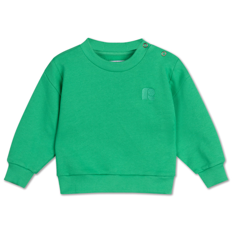 cozy drop shoulder sweater - jumping jade