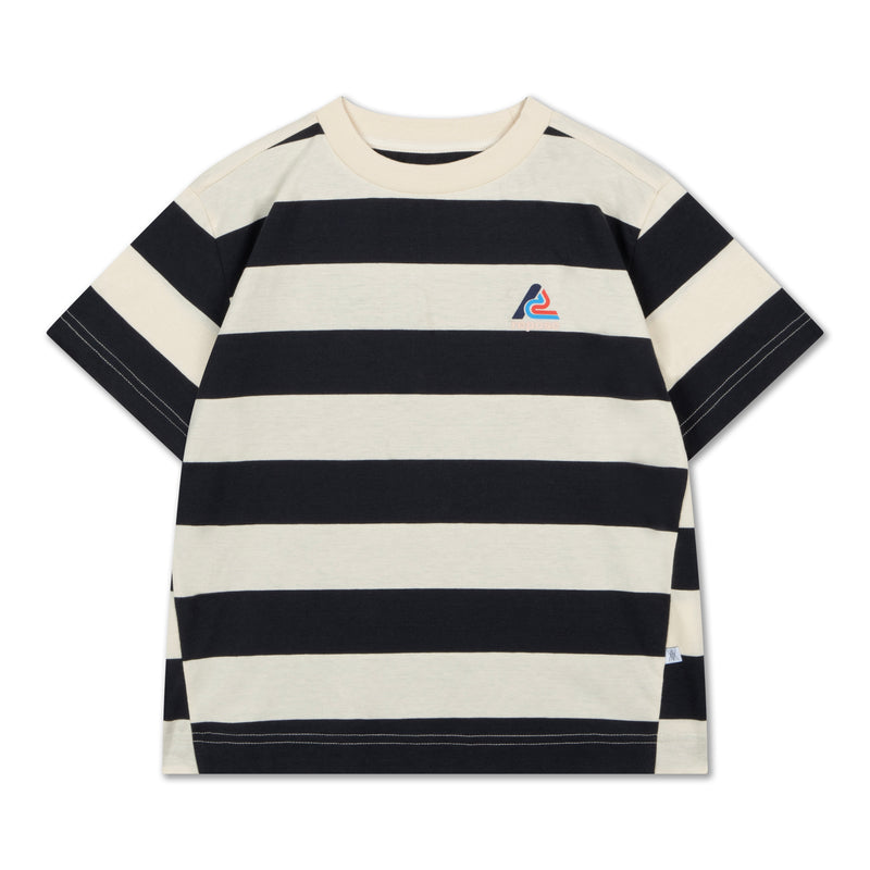 tee shirt - graphite night block stripe
