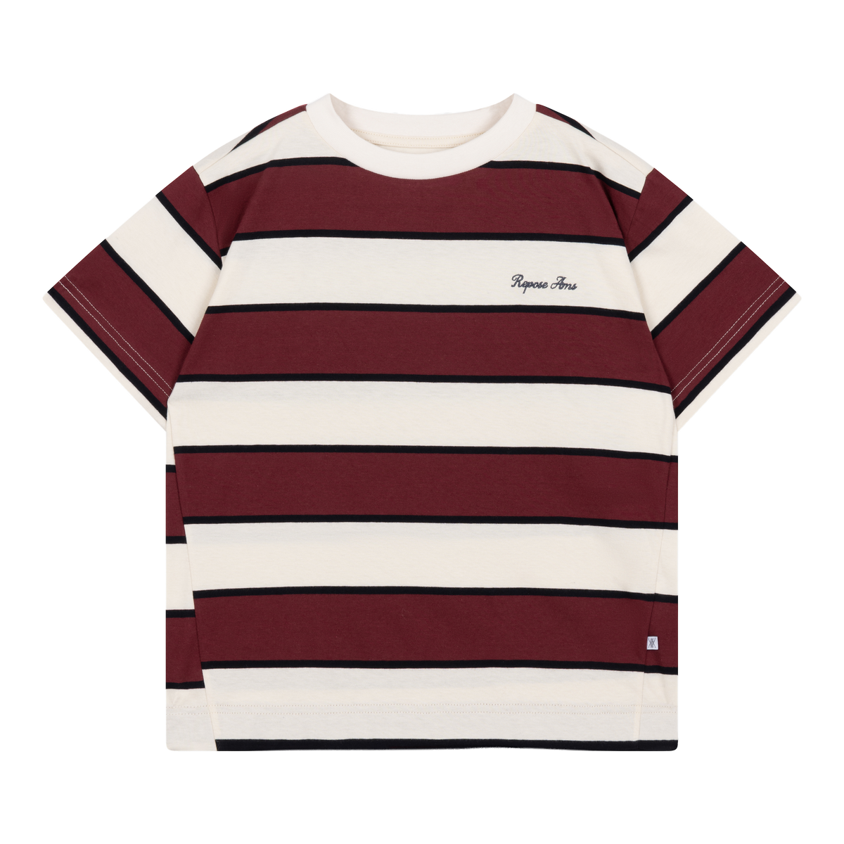 tee shirt - mulberry stripe