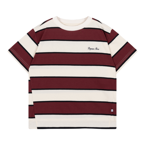tee shirt - mulberry stripe