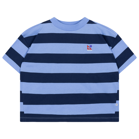 boxy tee - horizon dark eclipse block stripe