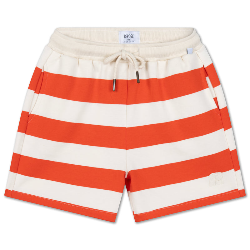 shorty - flame red block stripe